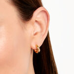Cr&eacute;oles Allie Plaqu&eacute; Or Jaune Oxyde De Zirconium - Boucles d'oreilles cr&eacute;oles Femme | Histoire d&rsquo;Or