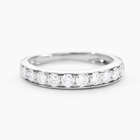 Alliance Rhea Ld Platine Blanc Diamant Synth&eacute;tique - Alliances Femme | Histoire d&rsquo;Or