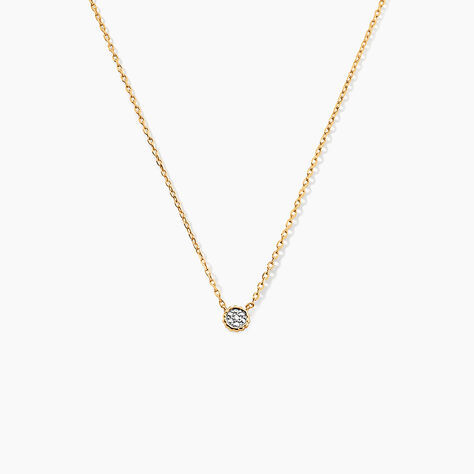 Collier Mon 1er Diamant Or Jaune Diamant - Colliers Femme | Histoire d’Or