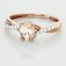 Bague Solitaire Or Rose Lisbet Morganite - Bagues solitaires Femme | Histoire d’Or