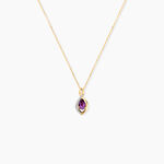 Collier Dalil Or Jaune Amethyste Oxyde - Colliers Femme | Histoire d&rsquo;Or