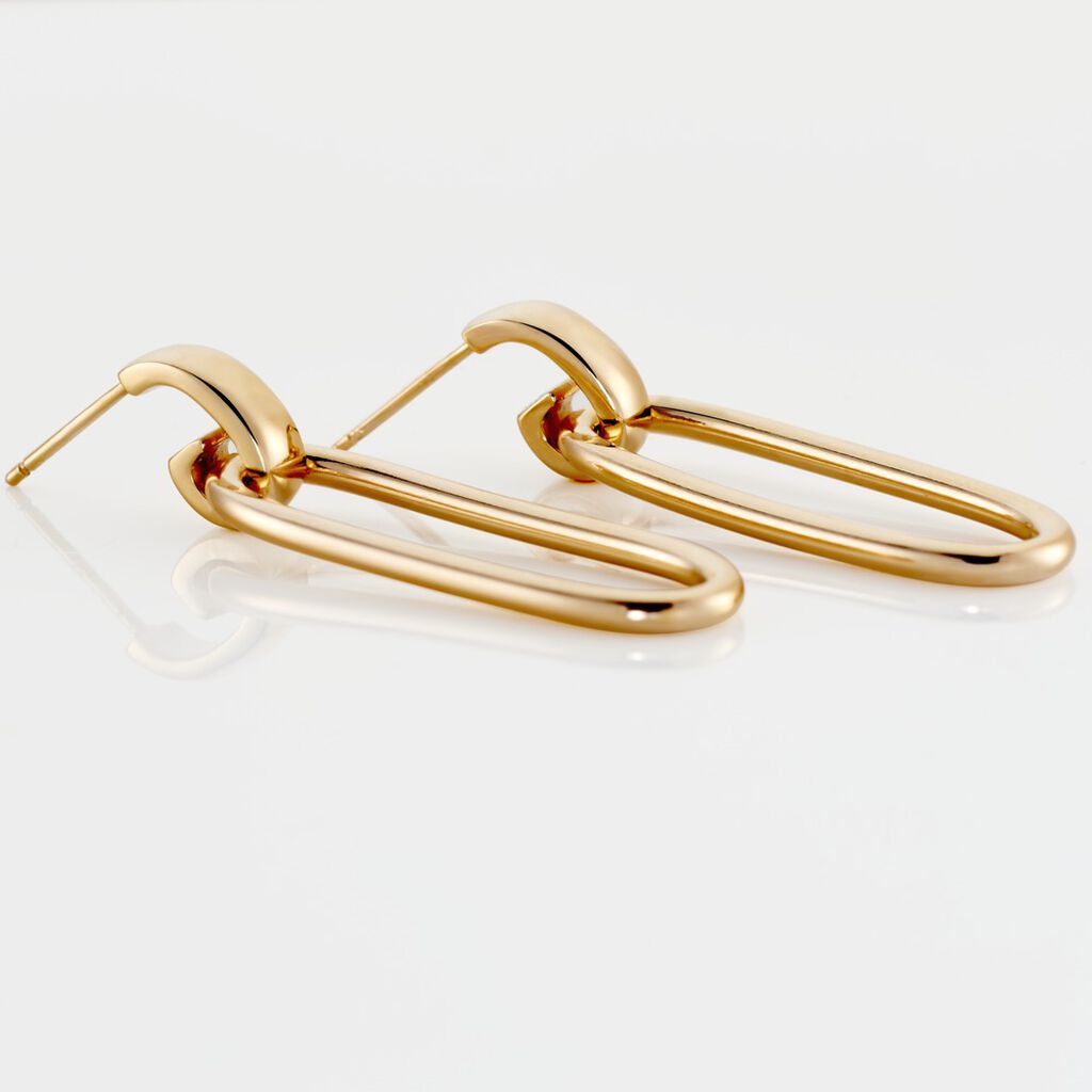 Boucles D'oreilles Pendantes Plaqu&eacute; Or Lavrenti - Boucles d'oreilles fantaisie Femme | Histoire d&rsquo;Or