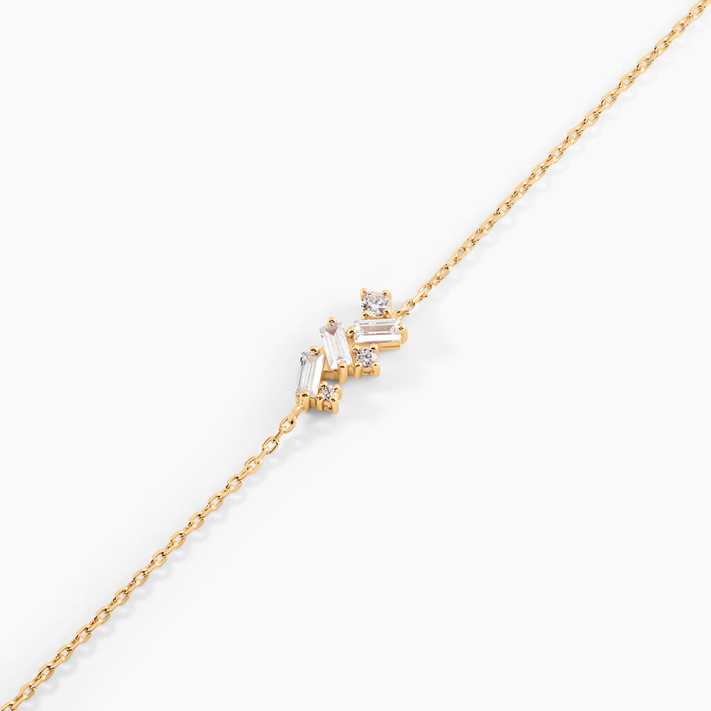 Bracelet Jardins D'hiver Plaqu&eacute; Or Jaune Oxyde De Zirconium - Bracelets Femme | Histoire d&rsquo;Or