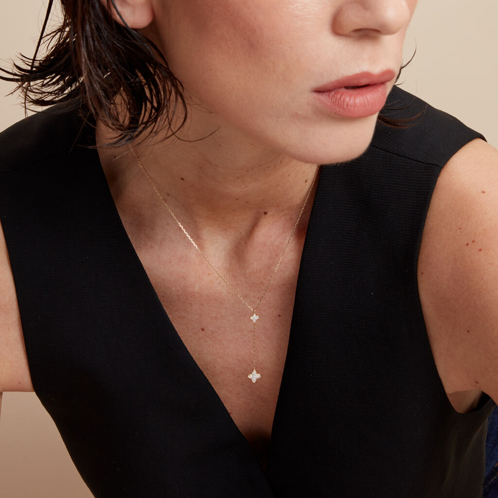 Collier Delicatesse Or Jaune Diamant - Colliers Femme | Histoire d’Or