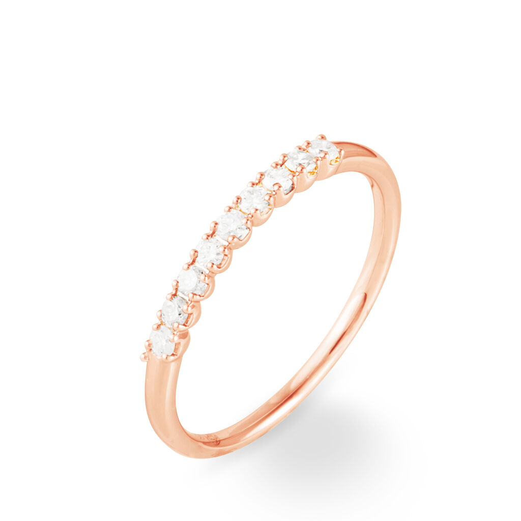 Alliance Eloise Or Rose Diamant - Alliances Femme | Histoire d&rsquo;Or