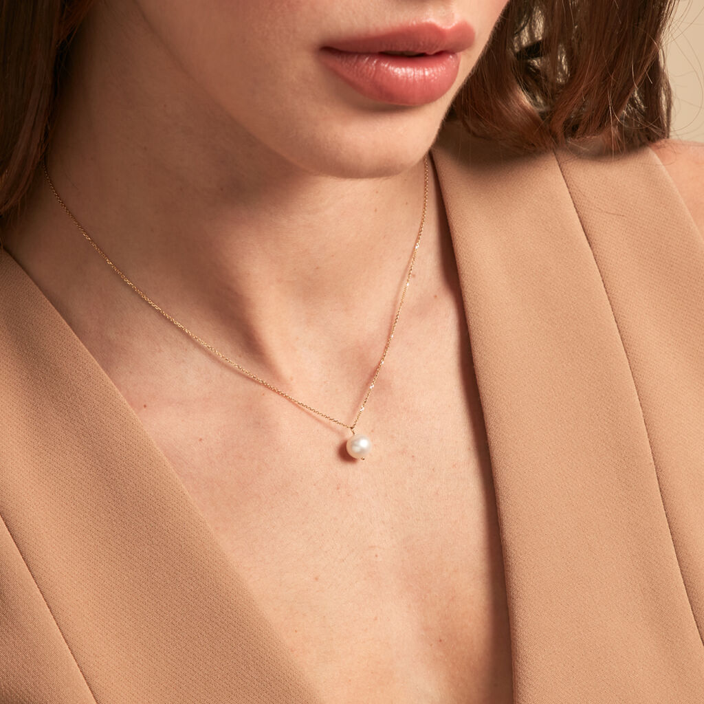 Collier Ammiel Or Jaune Perle De Culture - Colliers Femme | Histoire d’Or