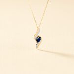 Collier Celestine Or Jaune Saphir Et Diamant - Colliers Femme | Histoire d&rsquo;Or