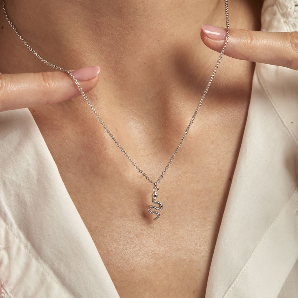 Collier Oria Argent Blanc - Colliers fantaisie Femme | Histoire d’Or