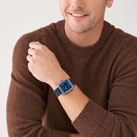 Montre Fossil Inscription Bleu - Montres Homme | Histoire d’Or