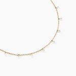 Collier Plaqu&eacute; Or Oxydes De Zirconium - Colliers fantaisie Femme | Histoire d&rsquo;Or