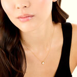 Collier Maurie Argent Dor&eacute; A L'Or 750/1000 Oxyde De Zirconium - Colliers Femme | Histoire d&rsquo;Or