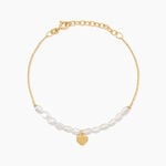 Bracelet Loving Pearl Argent Dor&eacute; A L'Or 750/1000 Perle De Culture - F&ecirc;te des m&egrave;res Femme | Histoire d&rsquo;Or