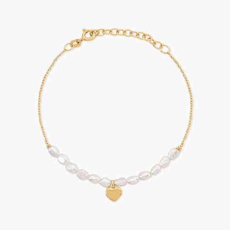 Bracelet Loving Pearl Argent Dor&eacute; A L'Or 750/1000 Perle De Culture - F&ecirc;te des m&egrave;res Femme | Histoire d&rsquo;Or