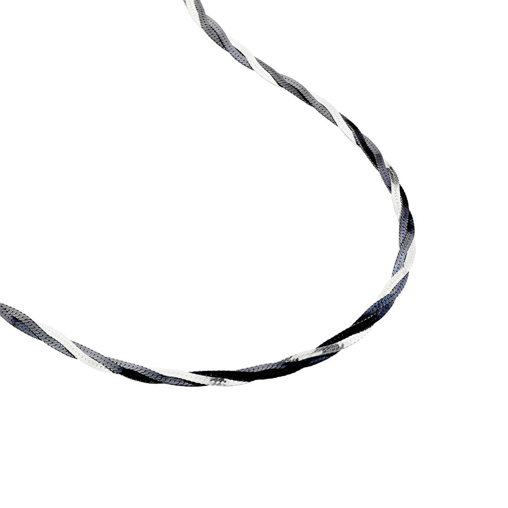 Collier Ehud Argent Bicolore - Chaines Femme | Histoire d’Or