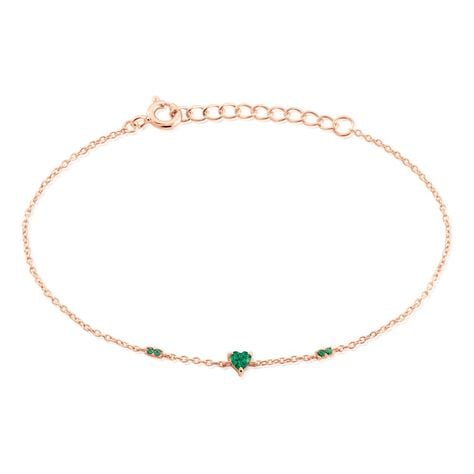 Bracelet D&eacute;claration Argent Rose Oxyde De Zirconium - Bracelets Femme | Histoire d&rsquo;Or