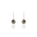 Boucles D'oreilles Pendantes Joana Or Rose Nacre - Boucles d'oreilles pendantes Femme | Histoire d&rsquo;Or