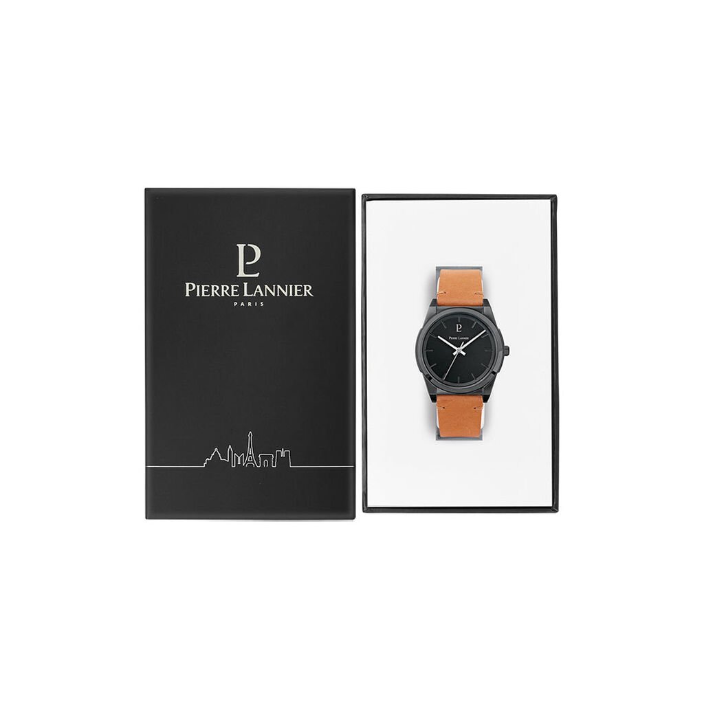 Montre Pierre Lannier Candide Noir - Montres Homme | Histoire d&rsquo;Or