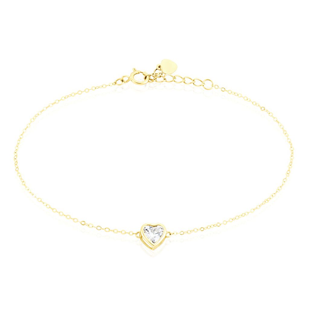 Bracelet Or Jaune Idony Oxyde De Zirconium - Bracelets Femme | Histoire d’Or