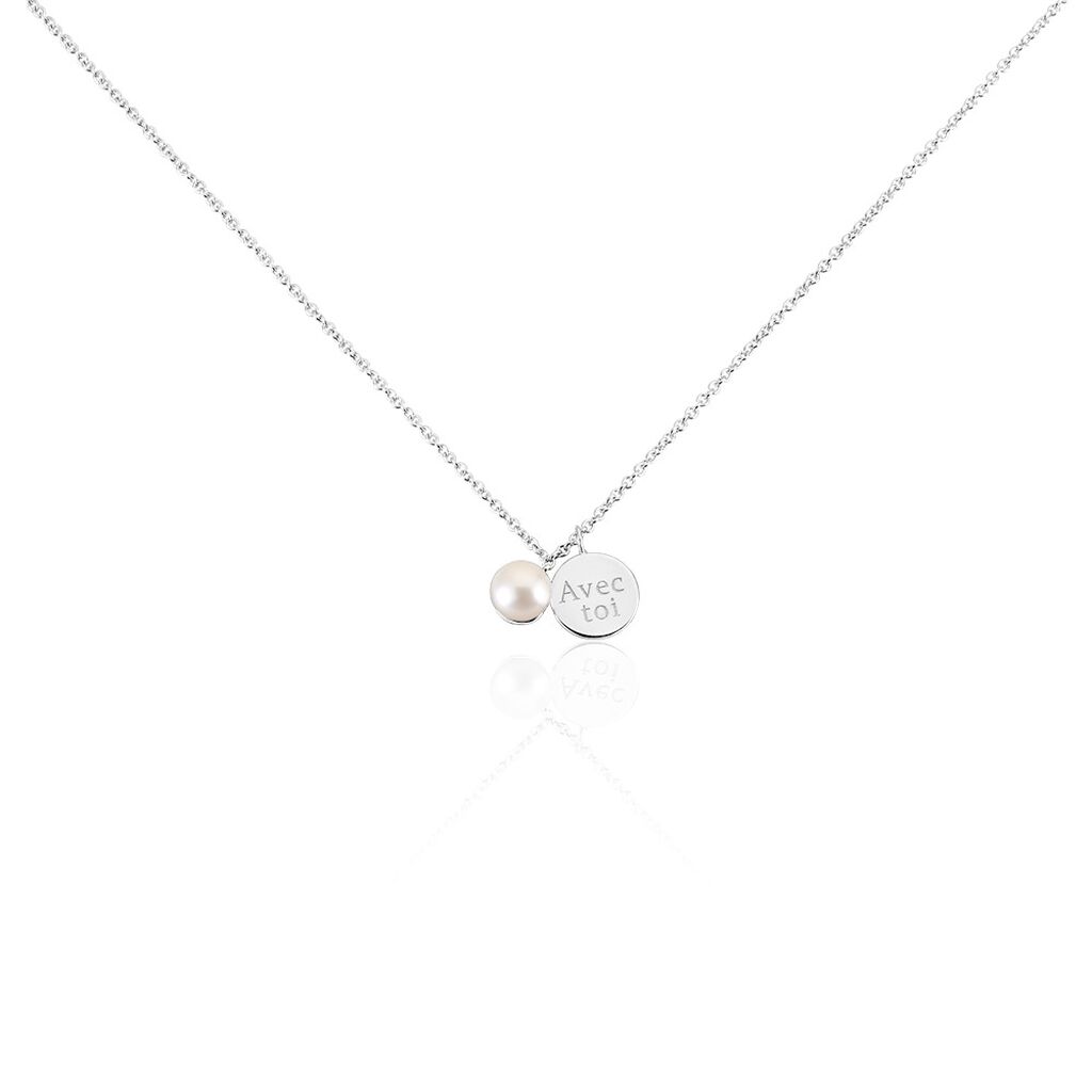 Collier Florenceau Argent Blanc Perle De Culture - Colliers fantaisie Femme | Histoire d’Or