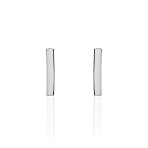 Boucles D'oreilles Puces Birati Argent Blanc - Boucles d'oreilles fantaisie Femme | Histoire d’Or