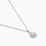 Collier Princess Argent Blanc Oxyde De Zirconium - Colliers fantaisie Femme | Histoire d&rsquo;Or