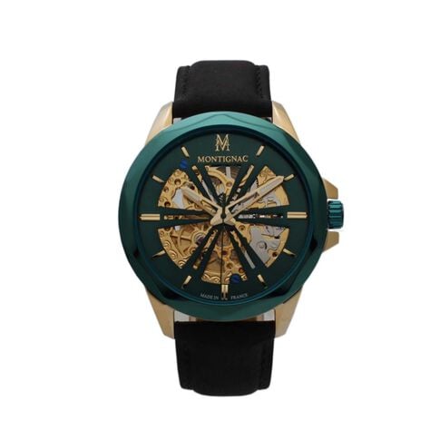 Montre Montignac Round Automatique  Vert - Montres Homme | Histoire d&rsquo;Or