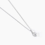 Collier Olly Or Blanc Oxyde De Zirconium - Colliers Femme | Histoire d&rsquo;Or