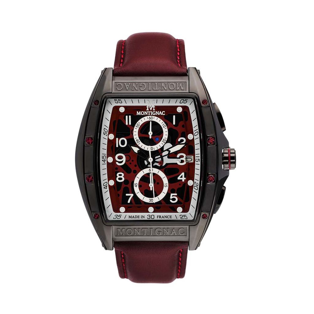 Montre Montignac Tonneau Rouge - Montres Homme | Histoire d’Or