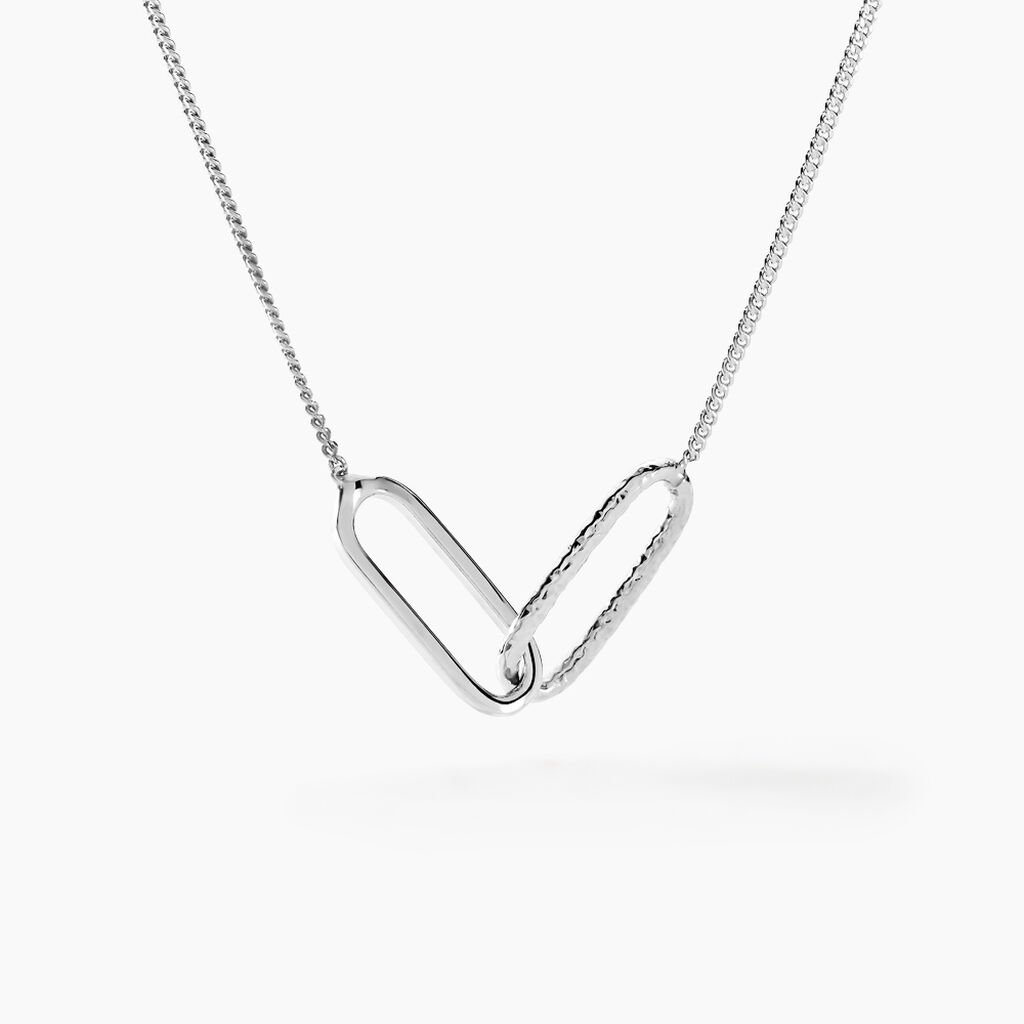 Collier Cedrine Argent Blanc - Colliers fantaisie Femme | Histoire d&rsquo;Or
