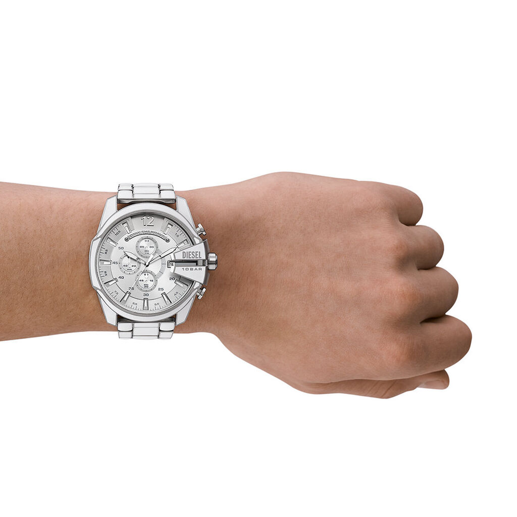 Montre Diesel Mega Chief Argenté - Montres Homme | Histoire d’Or