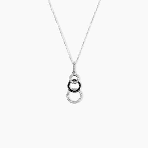 Collier Liyana Argent Blanc Oxyde De Zirconium - Colliers fantaisie Femme | Histoire d&rsquo;Or