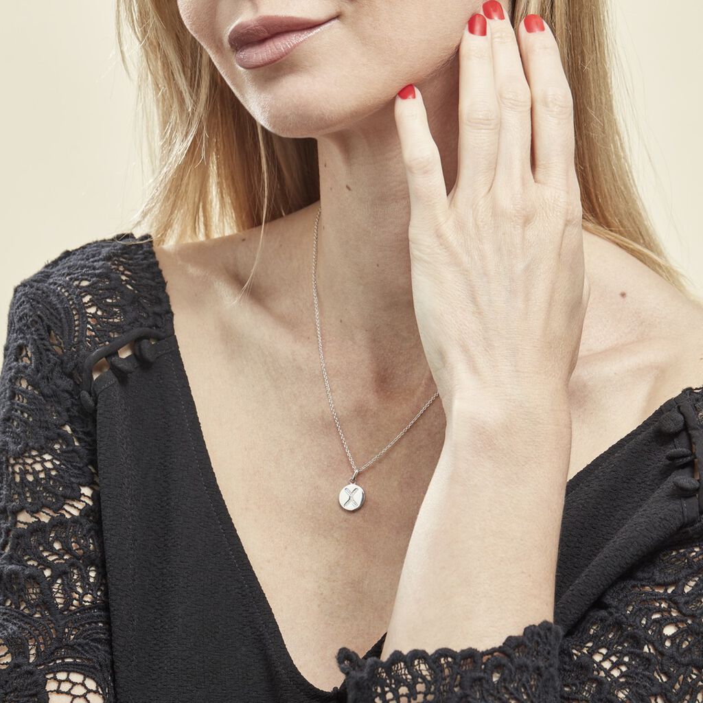 Collier Argent Eugenien Oxydes De Zirconium - Colliers fantaisie Femme | Histoire d’Or