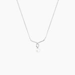 Collier Or Blanc Proximae Perle De Culture Oxydes De Zirconium - Colliers Femme | Histoire d&rsquo;Or