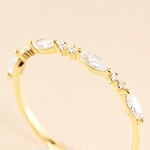Bague Sparkle Or Jaune Oxyde De Zirconium - Bagues avec pierre Femme | Histoire d&rsquo;Or