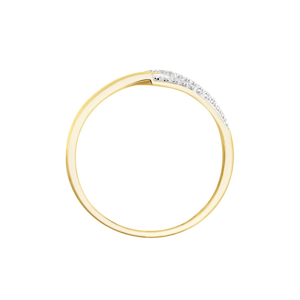 Bague Simouna Or Jaune Diamant - Bagues avec pierre Femme | Histoire d&rsquo;Or