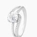 Bague Solitaire Maggy Argent Blanc Oxyde De Zirconium - Bagues solitaires Femme | Histoire d&rsquo;Or
