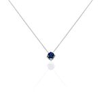 Collier Dwight Argent Blanc Oxyde De Zirconium Bleu - Colliers fantaisie Femme | Histoire d&rsquo;Or