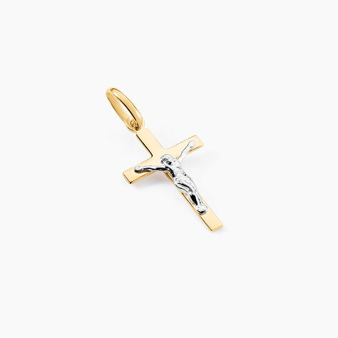 Pendentif Andries Or Bicolore - Pendentifs Bapt&ecirc;me Famille | Histoire d&rsquo;Or