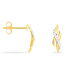 Boucles D'oreilles Puces Ester Or Jaune Diamant - Clous d'oreilles Femme | Histoire d’Or