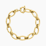 Bracelet Maille Perry Acier Dor&eacute; - Bracelets cha&icirc;ne Femme | Histoire d&rsquo;Or