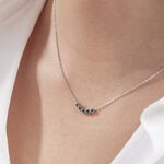 Collier Karrie Argent Blanc Oxyde De Zirconium - Colliers fantaisie Femme | Histoire d&rsquo;Or