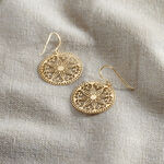 MARGHERITA Damen Ohrringe Lang Gold 375 (9 Karat) Blume - Boucles d'oreilles pendantes Femme | Histoire d&rsquo;Or