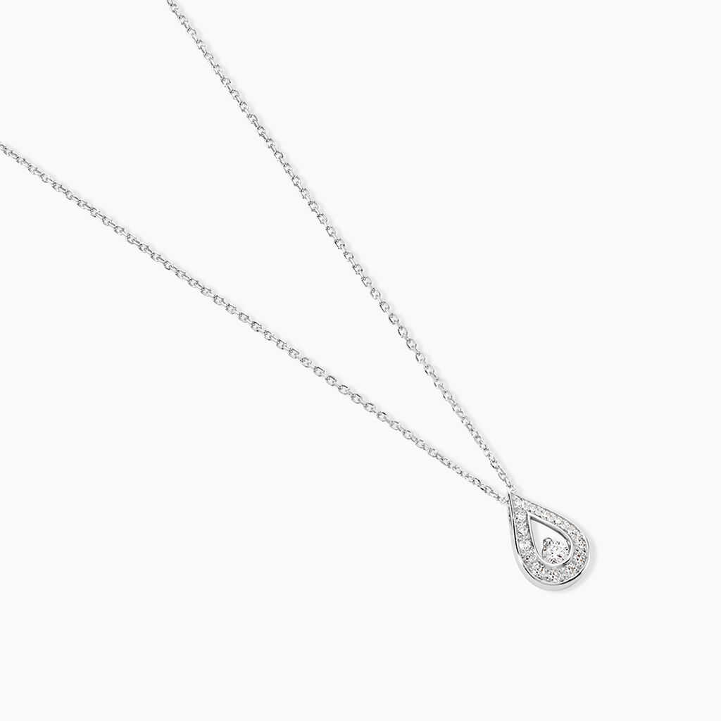 Collier Purete Or Blanc Diamant - Colliers Femme | Histoire d&rsquo;Or
