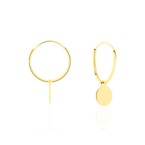 Cr&eacute;oles Belita Or Jaune - Boucles d'oreilles cr&eacute;oles Femme | Histoire d&rsquo;Or