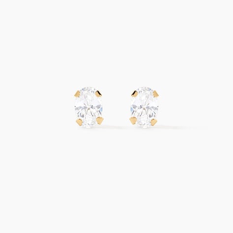 Boucles D'oreilles Puces Eddie Or Jaune Oxyde - Clous d'oreilles Femme | Histoire d&rsquo;Or