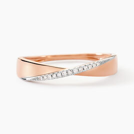 Bague Suzie Or Rose Diamant - Bagues avec pierre Femme | Histoire d’Or