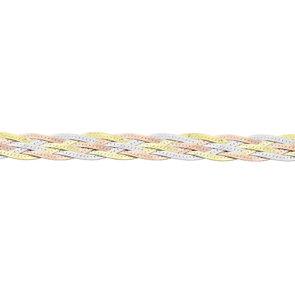 Collier Jasmin Tresse Or Tricolore - Colliers Femme | Histoire d’Or