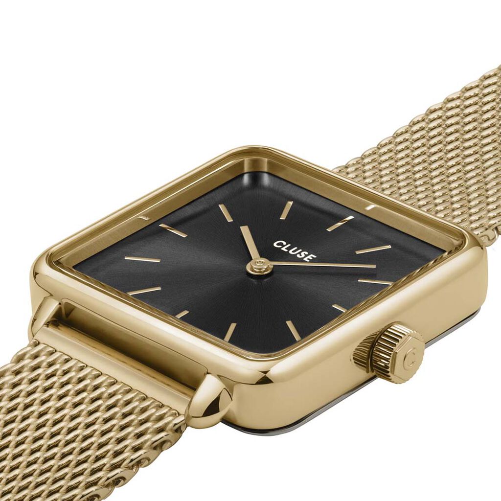 Montre Cluse Tetragone Noir - F&ecirc;te des m&egrave;res Femme | Histoire d&rsquo;Or