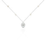 Collier Argent Glad Perles De Culture Nacre Oxydes De Zirconium - Colliers fantaisie Femme | Histoire d&rsquo;Or