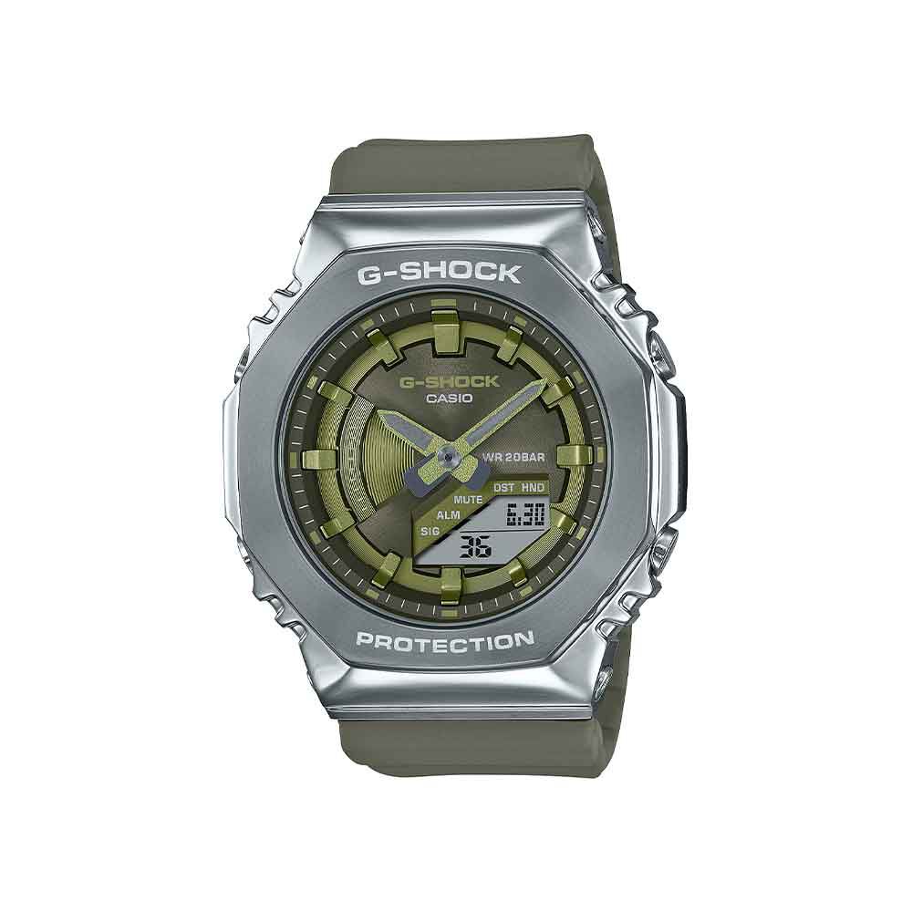 Montres G Shock GM S2100 3AER Acier Boucle Ardillon Blanc